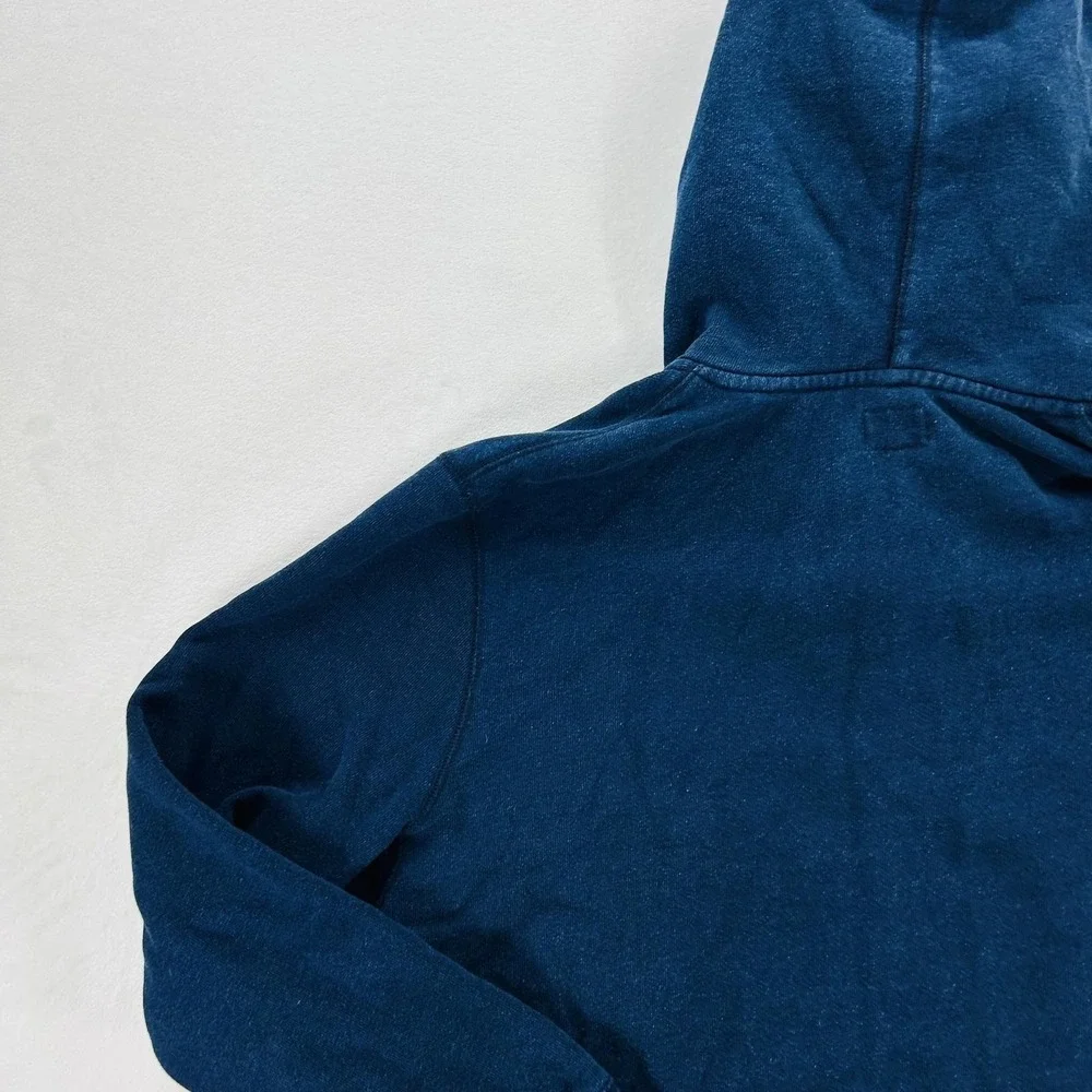 Levi's Hoodie Mens 2XL Blue Full Zip Fleece Sweatshirt Red Tab Logo Jacket